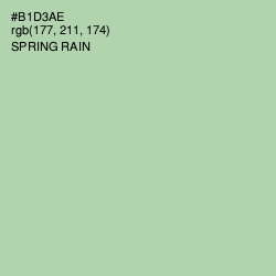 #B1D3AE - Spring Rain Color Image